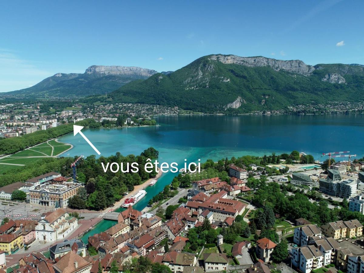 Studio Moderne, Place Parking Prive, Emplacement Ideal A 100 M Du Lac. Annecy Kültér fotó