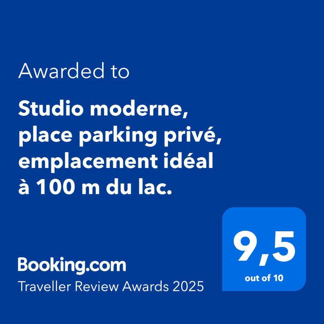 Studio Moderne, Place Parking Prive, Emplacement Ideal A 100 M Du Lac. Annecy Kültér fotó